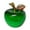 Green, variant on Festive Crystal Apple Red Glass Ornament with Gift Box Christmas Decoration Holiday Collectible Present