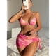 thumbnail image 2 of E8BF-Conjunto de Bikini con cuello Halter para mujer, traje de baño atrevido de dos piezas, Bikini triangular, ropa de playa, 2 of 5