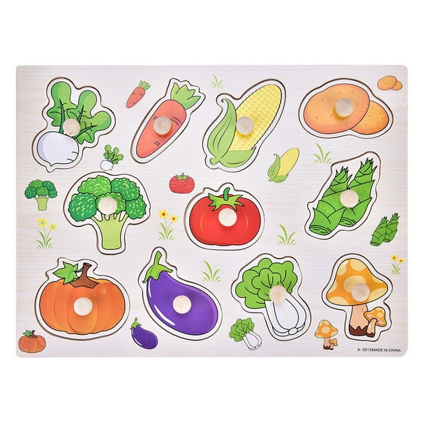 Juguetes educativos de madera, 1 juego de rompecabezas educativo de madera, rompecabezas de aprendizaje de madera, juguete de rompecabezas de madera altamente versátil