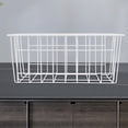 thumbnail image 4 of Raindrops Metal Wire Freezer Storage Basket White Chest Freezer Organizer with Breathable Mesh, 4 of 7