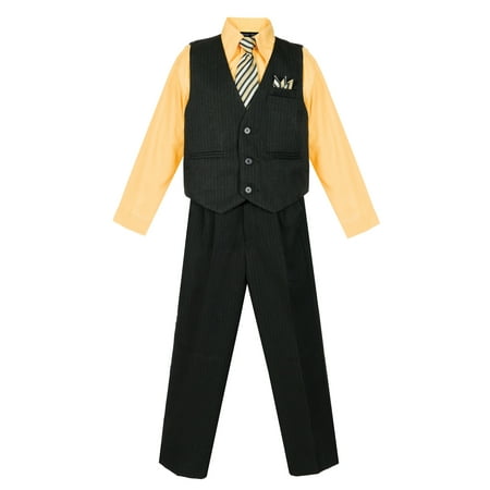 

Avery Hill Boys 4 Piece Pinstripe Vest Set (Toddler Little Boys Big Boys)