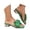 Green, variant on HNMKIU Women's Sandals Elegant Square Toe Slides with Bow Detail Comfortable Mid Heel Style for Women with Wide Feet Option Beach Shoes Beige,6