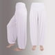 thumbnail image 1 of ICHUANYI Clearance Fashion Women's Elastic Loose Relaxed Cotton Soft Yoga Sports Dance Pants(White, S) ICHUANYI WER2023080809537, 1 of 4