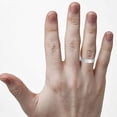 thumbnail image 3 of Ritastephens Solid Sterling Silver or Gold tone Comfort Fit Wedding Band 4mm Ring Size 5-10, 3 of 4