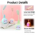 thumbnail image 3 of Portable Mini Bunny Night Light - Cute Rabbit LED Table Lamp - Foldable USB Rechargeable Reading Light for Bedroom, Children's Bedside, Study - Pink Rabbit, 3 of 4