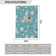 thumbnail image 3 of Wukai Teal Mama Llama Garden Flags Double Sided Welcome Garden Yard House Flags Outside Outdoor House (Only Flag), 3 of 8