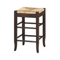 Boraam 24" Square Rush Stool, Multiple Colors