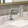 thumbnail image 3 of BRIGHTFUFU 304 Stainless Steel Soap Dispenser Soap and Liquid Dispenser Countertop Lotion Dispenser Liquid Bottle Hand Wash Pump - 10x5.7cm (220ml), 3 of 8