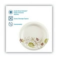 thumbnail image 2 of Pathways Soak-Proof Shield Mediumweight Paper Plates, 8.5" Dia, Green/burgundy, 125/pack, 2 of 5