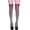 Black, variant on Women Thigh High Socks Strawberry Bowknot Striped Over Knee Short Long Stockings Festival Tights Comfort Black