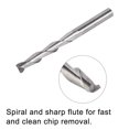 thumbnail image 3 of Unique Bargains 1/8' Shank 3.175mm x 22mm Solid Carbide 2 Flute CNC Spiral Router Bit for PVC MDF Wood 2 Pack, 3 of 5