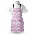 thumbnail image 3 of Pale Pink Apron Abstract Bubble Spheres with Color Details Modern and Vibrant, Unisex Kitchen Bib Apron with Adjustable Neck for Cooking Baking Gardening, Pale Pink Pale Blue Violet, by Ambesonne, 3 of 3
