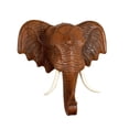 thumbnail image 3 of AMLESO Elephant Head Wall Decoration Wall Hanging Multifunction Sculpture Elephant Head 26cmx26cm, 3 of 8
