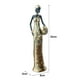 thumbnail image 4 of Figura de escritorio, estatua de mujer africana, adorno artesanal de madera, ideal para regalar y decorar el hogar., 4 of 8