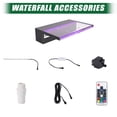 thumbnail image 2 of Waterfall Pool Fountain, Acrylic 12" Rectangular Waterfall Spillway with Multi-Color LED Light for Garden Outdoor, Swimming Pools, Fountains and Pond, 2 of 7