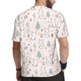 thumbnail image 2 of Rocae Rabbit Forest for Men's Mesh Quick-Dry Short Sleeve Workout T-Shirt,Mens Crew Neck Tee Lightweight Soft Classic T Shirts 5X-Large, 2 of 9