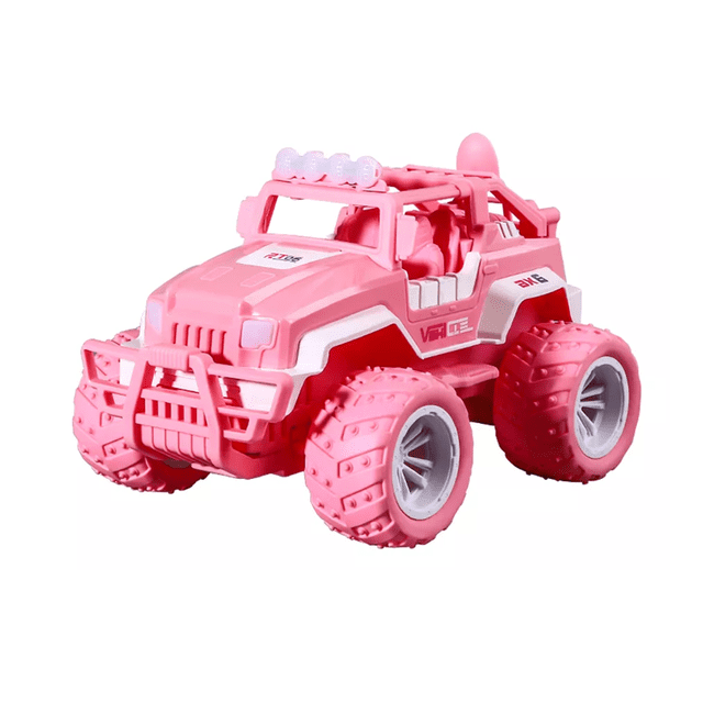 Coche De Juguete Teledirigido Recargable Camión Todoterreno Rosa