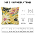 thumbnail image 6 of Acheng Hello Summer Sun Decorative Throw Pillow Covers, You are My Sunshine Daisy Flower Yellow Cushion Case Decor, Here Comes The Sun Seasonal Home Decoration for Sofa Couch,2 Pcs White, 6 of 6