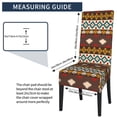thumbnail image 5 of ZICANCN Vintage Ethnic Tribal Stripe Chair Protectors Seat Covers , Dining Chair Slipcovers 1 Piece for Dining Room Hotel Kitchen, 5 of 8