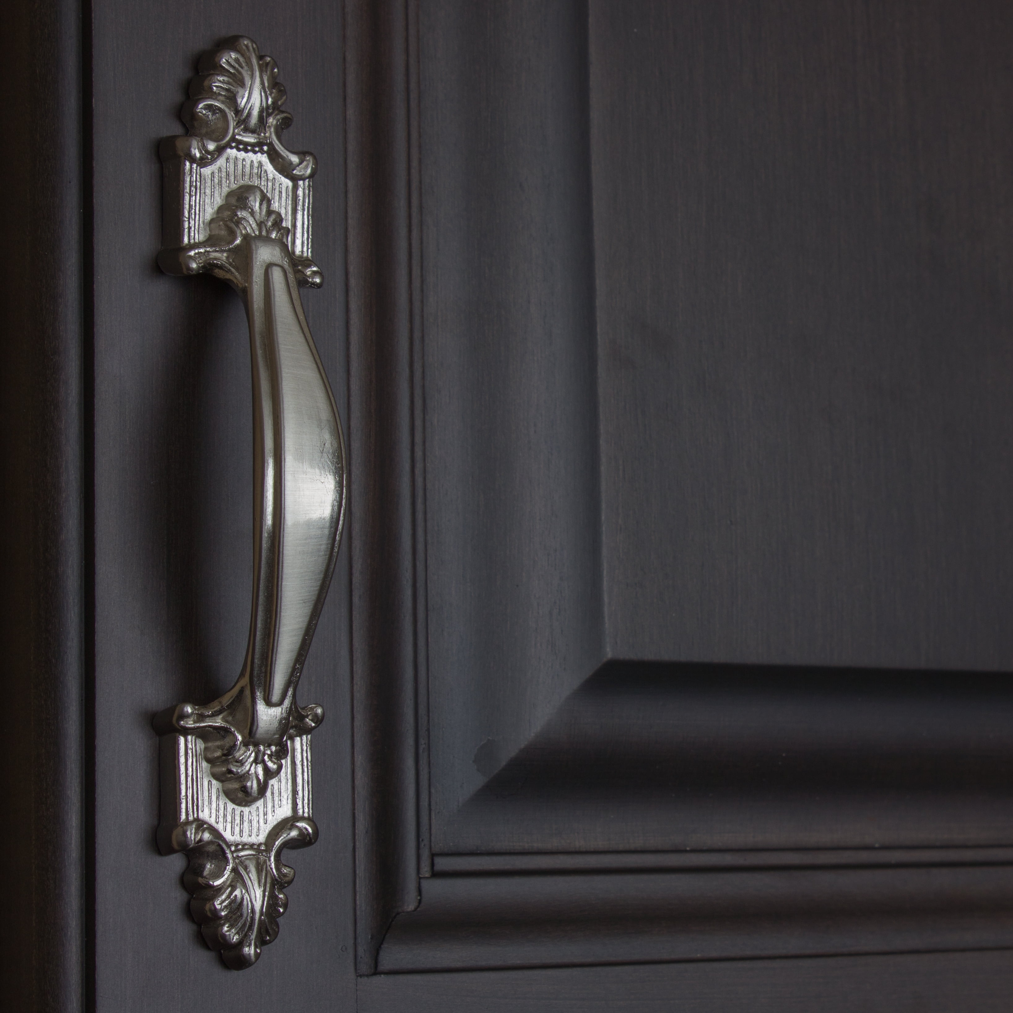 GlideRite 3.50 in. Center Rustic Cabinet Pull, Satin Nickel