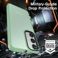 thumbnail image 3 of for Samsung Galaxy A35 5G Case Matte,[Frosted Translucent] Samsung A35 5G Case with [Tempered Glass Screen Protector][Silky Touch][12FT  Grade] Galaxy A35 5G Phone Case (Green), 3 of 11