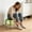 Green-GN-clearacne, variant on tumgatte Swivel Wheel Stool Home Plastic Casters Low Stool Living Room Movable Seat for Shoe Changing Sitting Craft Work 10.2x10.2x7.9 Inch