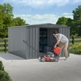 thumbnail image 3 of Arrow Essentials 8 x 10 x 6 ft Charcoal Steel Shed, 3 of 19