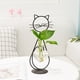 thumbnail image 4 of Elegante jarrón hidropónico para exhibiciones creativas de plantas. Moderno soporte de hierro para flores con forma de gato, 4 of 8