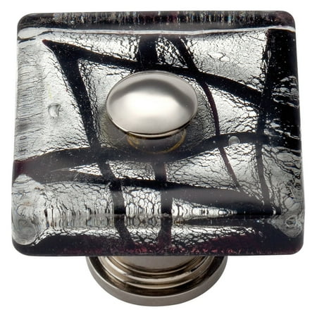 Atlas Homewares Glass Collection Eclipse Square Cabinet Knob
