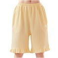 thumbnail image 1 of Odeerbi 3-14 Años Niñas Bermudas de Pantalones Cortos de Pijama de Algodón Pantalones Cortos de Pijama Con Volantes Pantalones Cortos de Elásticos Pantalones Cortos Deportivoses, 1 of 5