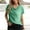 Green 1, variant on Women's Workout Shirts Short Sleeve Crewneck Moisture Wicking T-Shirts Summer Casual Athletic Running Quick Dry Tee Tops