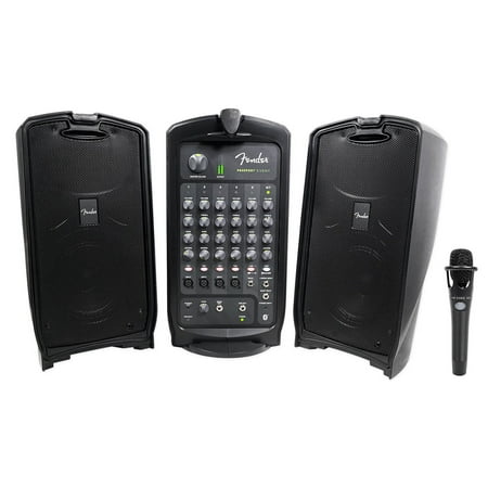 FENDER PASSPORT EVENT 8" Bluetooth Portable PA DJ Speaker System+Mixer+Blue Mic