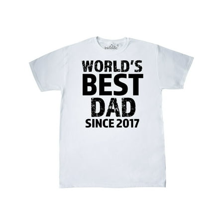 Worlds Best Dad since 2017 T-Shirt (Best Shirt Makers In The World)