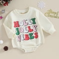 thumbnail image 3 of Okbabeha Chirstmas Baby Girl Boy Clothes Outfits 0 3 6 9 12 18 24Months Newborn Long Sleeve Bubble Romper Sweatshirt Onesie, 3 of 7