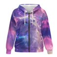 thumbnail image 3 of Garronmavis Galaxy Cat Women Hoodies Oversized Sweatshirts Breathable Warm Women's Hoodies Long Sleeve Sweatshirts Comfortable Cozy Fall Fashion Outfits Casual Sweaters, 3 of 7