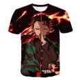 thumbnail image 1 of NOVEDAD DE VERANO 2023, camisetas Demon Slayer 1 3 4 6 8 14 años, camisetas con estampado 3D para niños, camisetas de manga corta con cuello redondo, camisetas 10T Gao Jinjia LED, 1 of 2