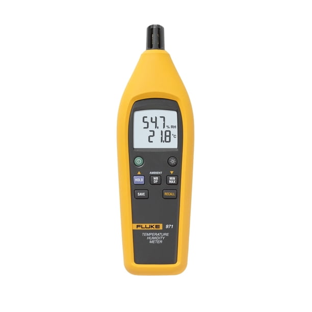 Medidor de temperatura y humedad Fluke 971 con pantalla retroiluminada