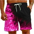 thumbnail image 6 of Beach Swimming Shorts for Women,Men's Swim Trunks Quick Dry 3D Flame Printed Beach Board Shorts with Pockets Cool Mesh Lining Bathing Suits, 6 of 9