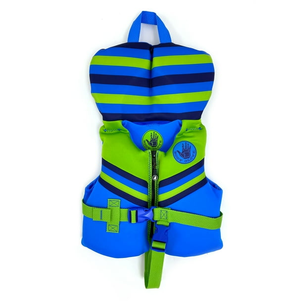 Body Glove Infant Boy Evoprene Personal Flotation Device, Life Jacket, (Male, Green and Blue