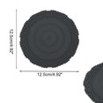thumbnail image 2 of Unique Bargains 1 Pc Carved Flower Round Silicone Coaster Dark Gray, 2 of 5