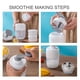thumbnail image 4 of Trituradora de hielo manual | Máquina de afeitar de manivela para uso doméstico y comercial | Cuchillas de acero inoxidable | Plástico blanco | Desmontable para facilitar la limpieza | 2 tazones de, 4 of 8