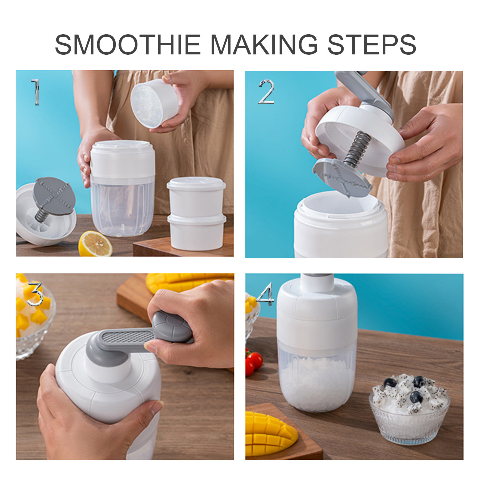 Grattoir à Glace The Better Ice - Laiton Et Design Ergonomique | Gratte Plus Vite Avec Moins D'Effort | Bleu Sarcelle