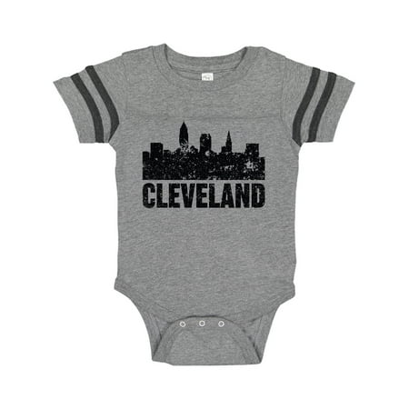 

Inktastic Cleveland Skyline Grunge Gift Baby Boy or Baby Girl Bodysuit