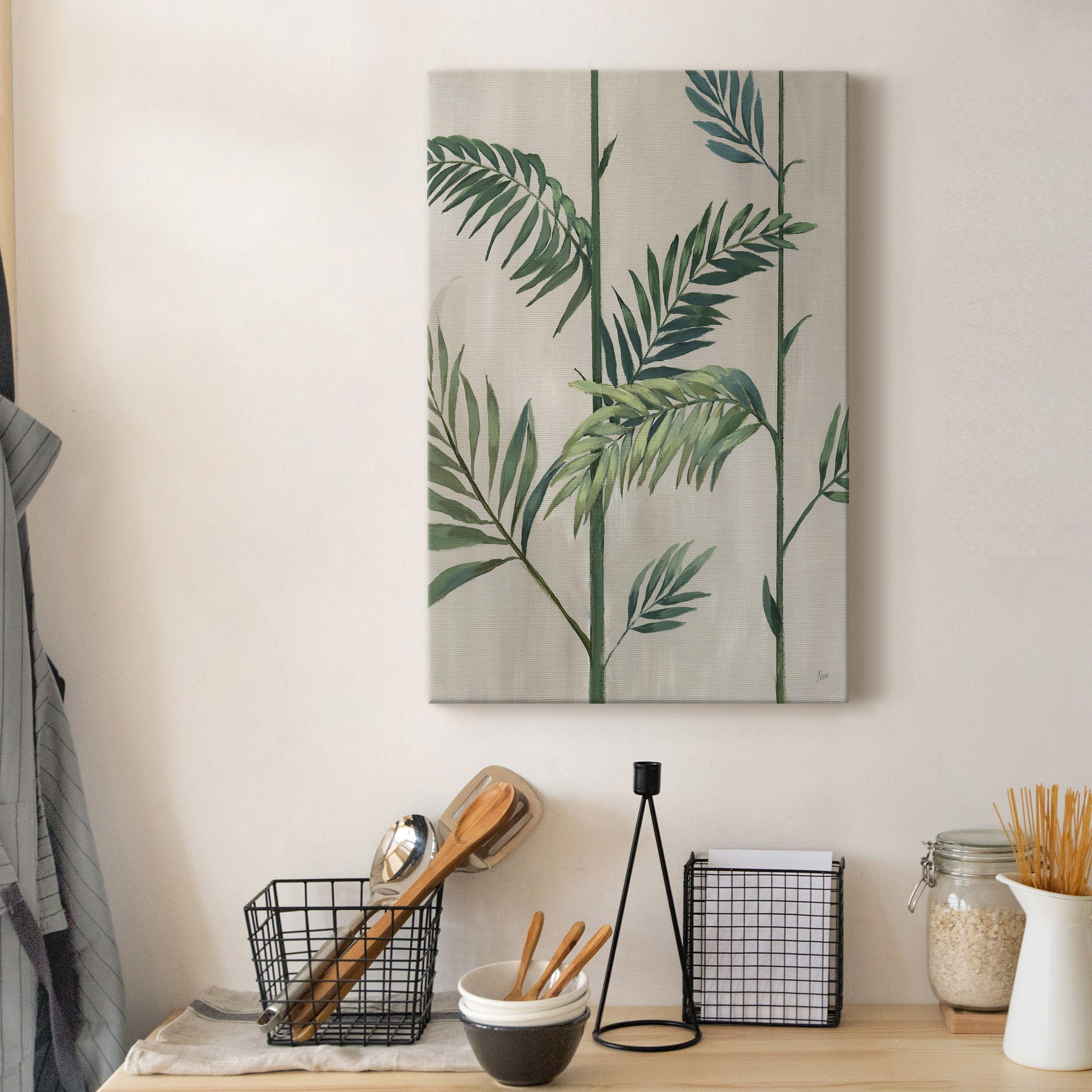 Modern Fronds II Premium Gallery Wrapped Canvas - Ready to Hang - 8 x 12
