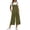 #0296-Army Green, variant on Womens Cropped Pants, Solid Color Adjustable Strap Overall, Casual Pocket Trousers, Loose Fit Summer Capris Gift