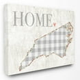 thumbnail image 2 of The Stupell Home Decor Collection Gingham North Carolina Heart and Home Wall Art, 2 of 5