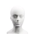 thumbnail image 2 of Cabeza De Maniquí Cabeza de maniquí de espuma para hombremodelo de gorrapelucasoporte de exhibición de anteojos (blanco), 2 of 4