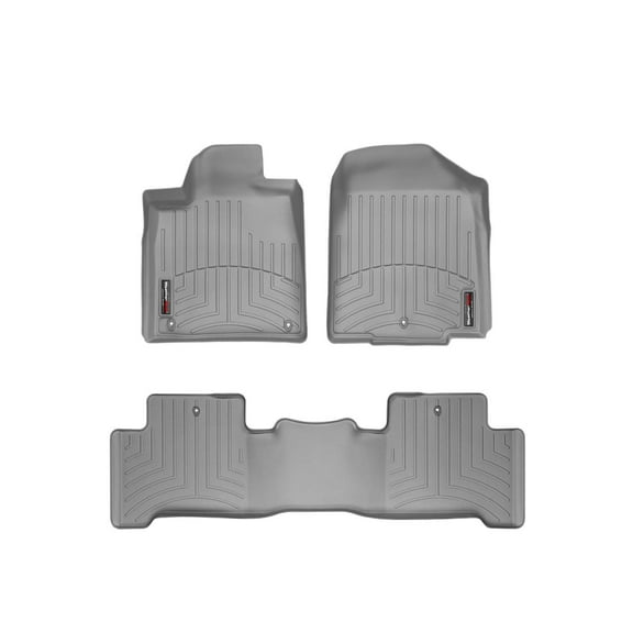 WeatherTech Custom Fit FloorLiners compatible with 2007-2013 Acura MDX - 1st & 2nd Row, Grey