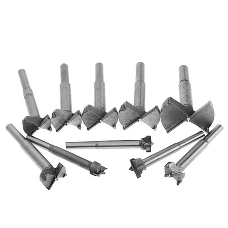 

SEFUONI 10x 14-50mm Forstner Auger Drill Bit Wood Drilling Woodworking Hinge Hole Rotary