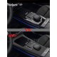 thumbnail image 5 of Cubierta de pomo de cambio de marchas central de cuero de grano de lichi para Mercedes Benz Clase A CLA 2023 2021 2022 2020 2024, 5 of 5